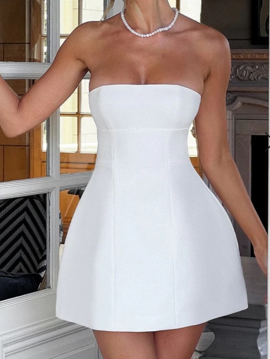 Babyboo Fashion Dresses & Skirts - Babyboo | ASHA Strapless Mini DRESS - IVORY | Medium New with Tag